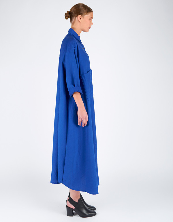 Sunja Link Shirt Dress Electric Blue Sunja Link Shirt Dress Electric Blue
