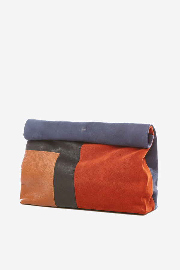 Marie Turnor Lunch Clutch in patchwork Marie Turnor Lunch Clutch in patchwork