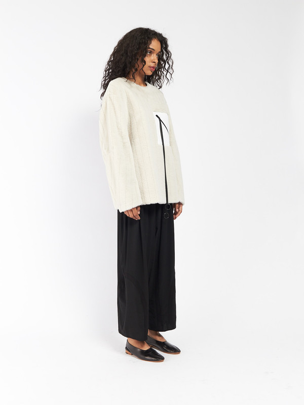 CF Goldman Patch Pullover Cream CF Goldman Patch Pullover Cream