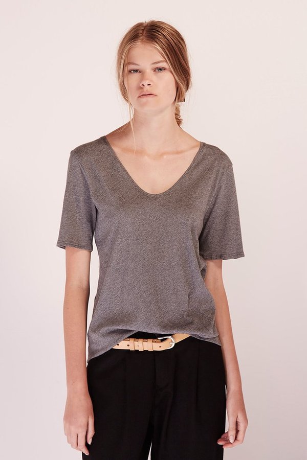 Kowtow Grey Marle V Tee Kowtow Grey Marle V Tee