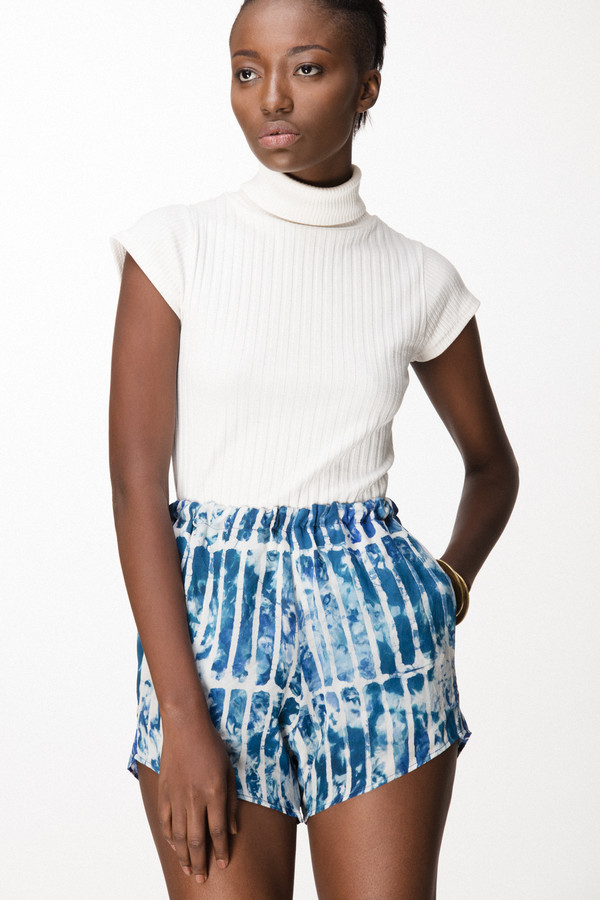 Osei-Duro Dash Shorts in Marine Chalk Osei-Duro Dash Shorts in Marine Chalk