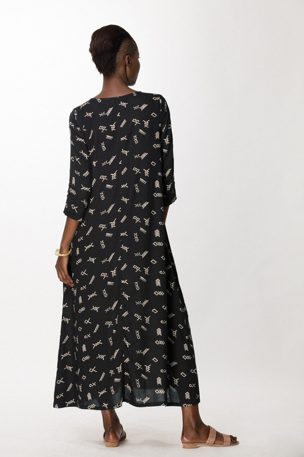 Osei-Duro Nima Dress in Black Jot Osei-Duro Nima Dress in Black Jot