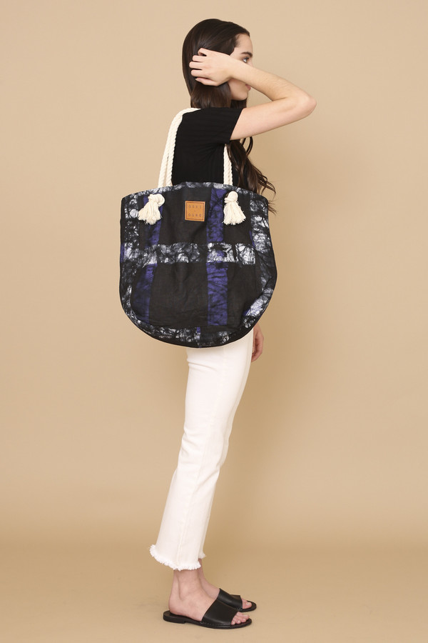 Osei-Duro Sacci Tote in Cobalt Grid Osei-Duro Sacci Tote in Cobalt Grid