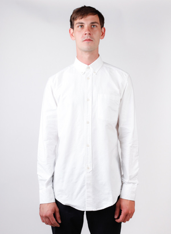Men's Our Legacy 1940's Shirt Heavy White Oxford Men's Our Legacy 1940's Shirt Heavy White Oxford