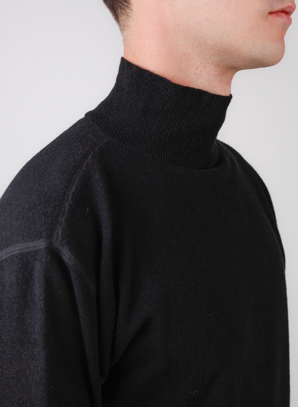 Our Legacy Base Turtleneck Black Merino Our Legacy Base Turtleneck Black Merino