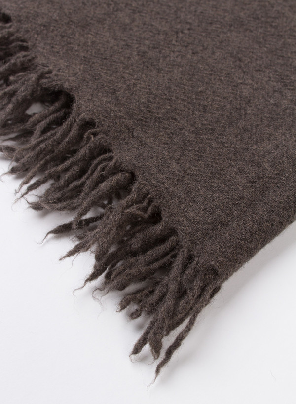 Our Legacy Fringed Scarf Mudd Our Legacy Fringed Scarf Mudd