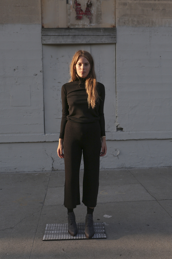 Objects Without Meaning Sweater Rib Pant, Black Objects Without Meaning Sweater Rib Pant, Black