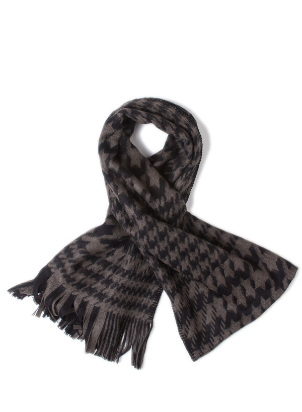 Our Legacy Scarf Black/Mudd Houndstooth Our Legacy Scarf Black/Mudd Houndstooth