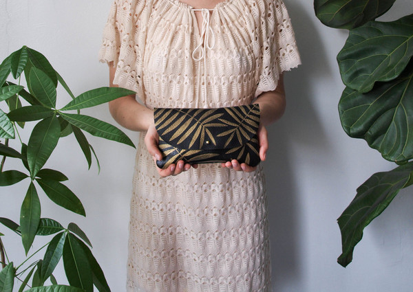 Kertis - Golden Palm Wallet Pouch Kertis - Golden Palm Wallet Pouch