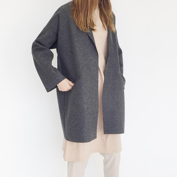ARE Studio - Charcoal Angle Coat ARE Studio - Charcoal Angle Coat