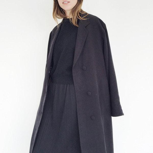 Johan Oversized Parisian Black Coat Johan Oversized Parisian Black Coat