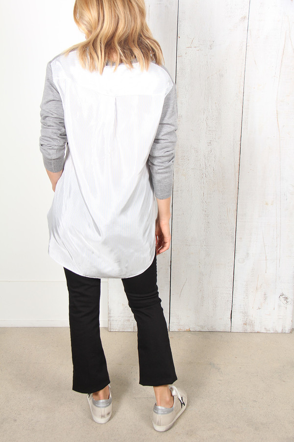 ALEXANDER WANG MERINO COMBO PULLOVER ALEXANDER WANG MERINO COMBO PULLOVER