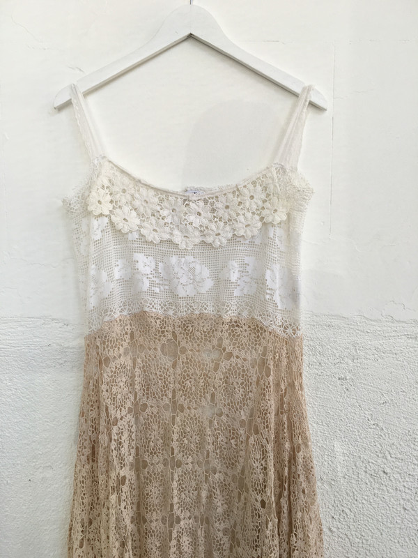 Place Nationale Skinny Strap Crochet Midi Dress Place Nationale Skinny Strap Crochet Midi Dress