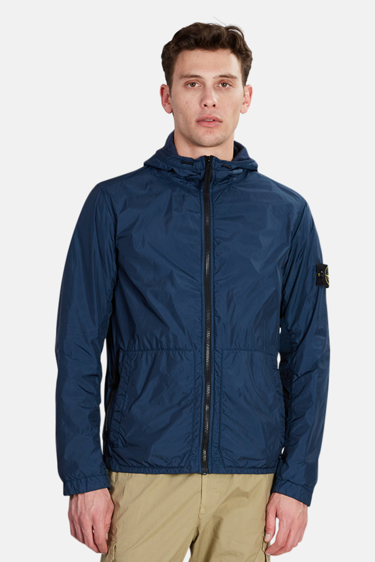 zip up nylon jacket