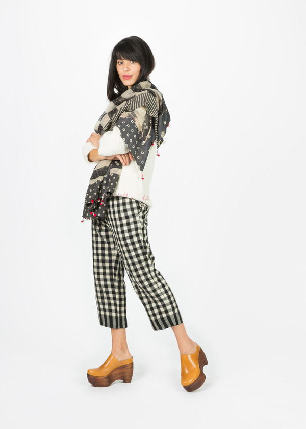 Pero Long Stripe and Poppy Scarf Pero Long Stripe and Poppy Scarf