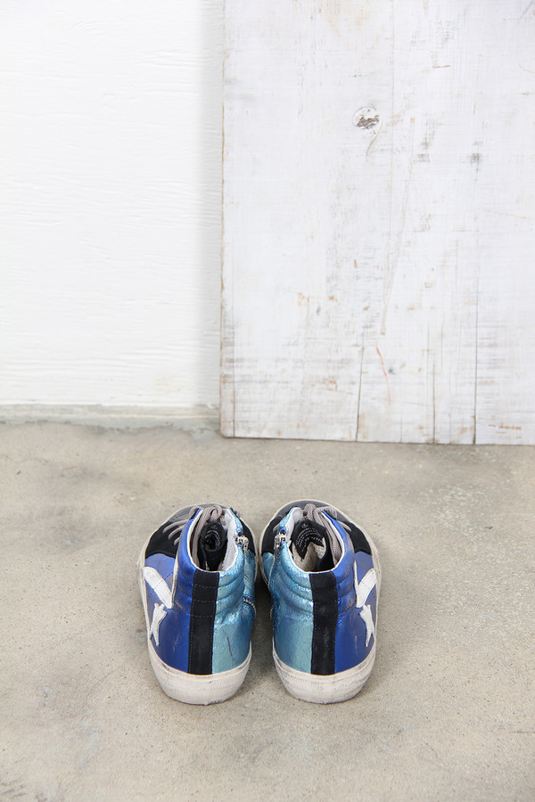 Golden Goose SLIDE SNEAKERS IN BLUE SHADES Golden Goose SLIDE SNEAKERS IN BLUE SHADES
