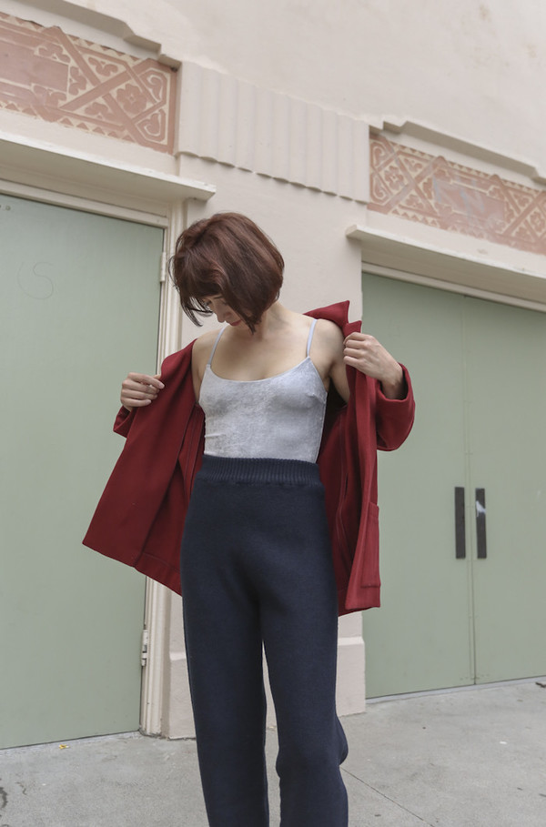 LIKE Carly Blazer in Burgundy LIKE Carly Blazer in Burgundy