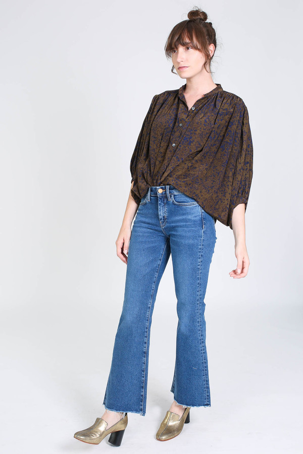 No.6 Store Circle blouse in olive spray No.6 Store Circle blouse in olive spray
