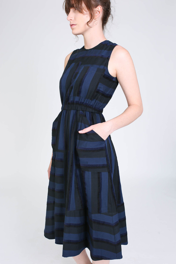 Rachel Comey Fond striped dress in night Rachel Comey Fond striped dress in night