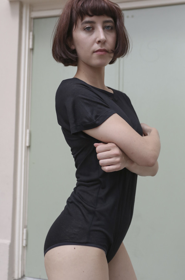 Baserange Tee Bodysuit in Black Baserange Tee Bodysuit in Black