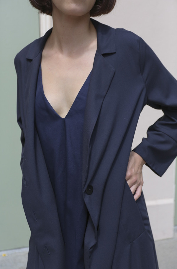 Wolcott : Takemoto Norma Jacket in Navy Wolcott : Takemoto Norma Jacket in Navy