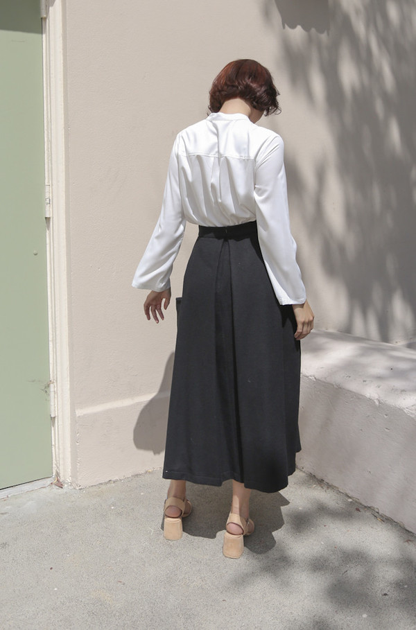 Wolcott : Takemoto Gladys Skirt in Black Wolcott : Takemoto Gladys Skirt in Black
