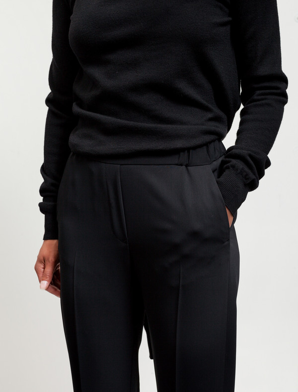 MM6 by Maison Margiela Womens Fluid Classic Trousers Black MM6 by Maison Margiela Womens Fluid Classic Trousers Black