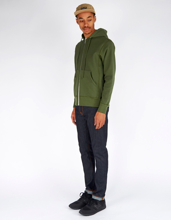 Men's Still Life Zip Hoodie Olive Men's Still Life Zip Hoodie Olive
