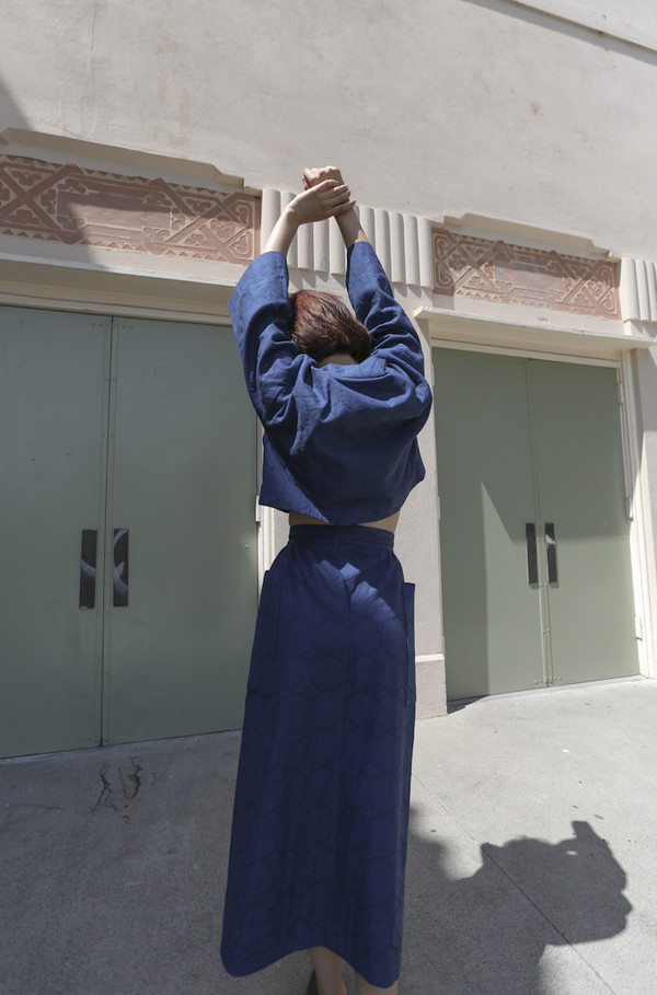 Horses Atelier Tie Skirt in Japanese Indigo Horses Atelier Tie Skirt in Japanese Indigo