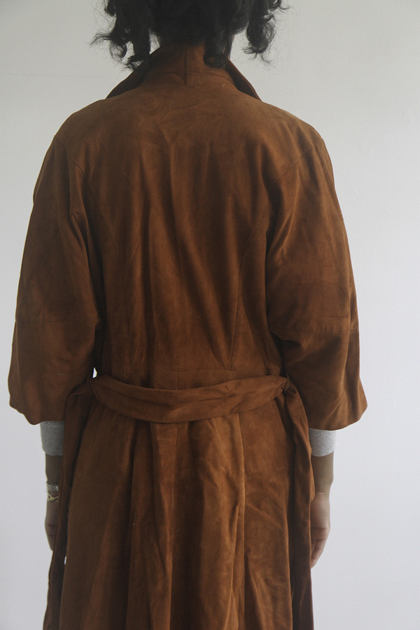 The Shudio Vintage Burnt Sienna Suede Trench Coat The Shudio Vintage Burnt Sienna Suede Trench Coat