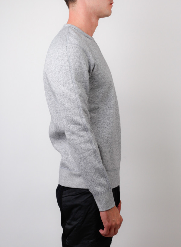 Reigning Champ Long Sleeve Crewneck Tiger Fleece Gray Reigning Champ Long Sleeve Crewneck Tiger Fleece Gray