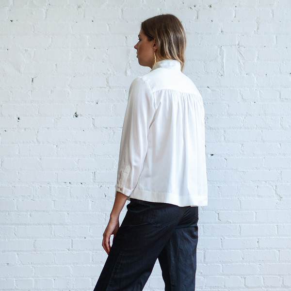 Horses Atelier High Collar Blouse Horses Atelier High Collar Blouse