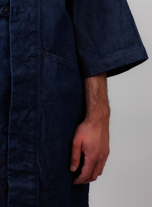 Blue Selvedge Denim "Haori" Style Jacket Blue Selvedge Denim "Haori" Style Jacket