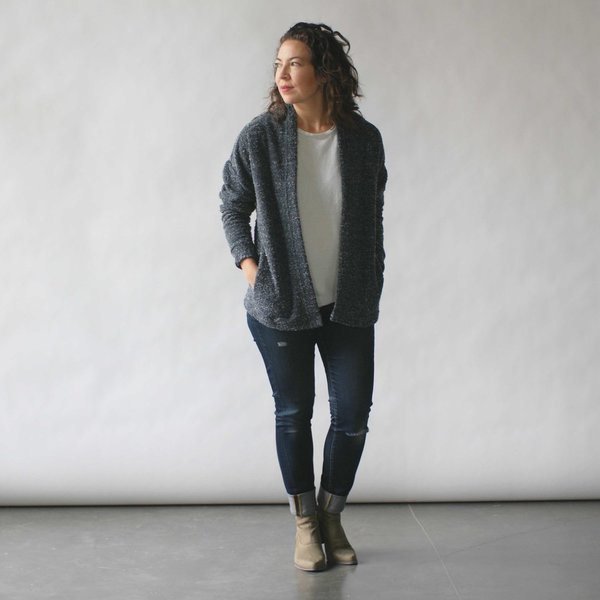 Make It Good Pebble Knit Cardigan in Blue Make It Good Pebble Knit Cardigan in Blue