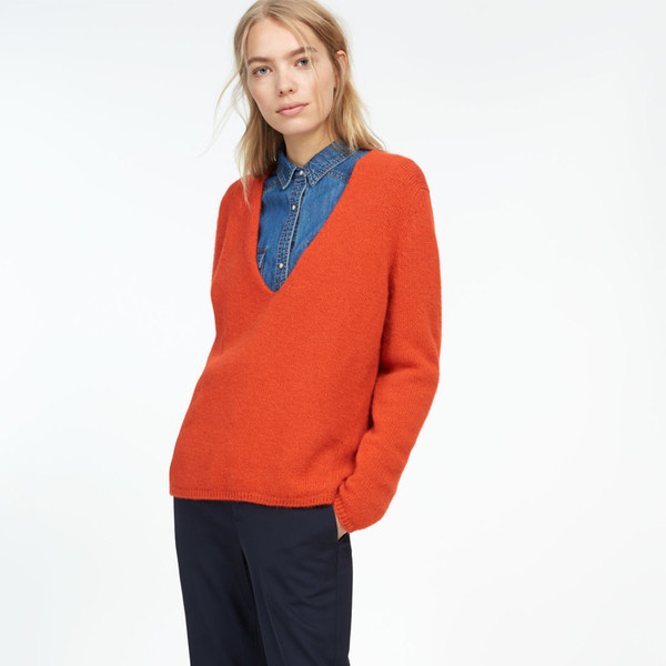 closed v-neck sweater closed v-neck sweater