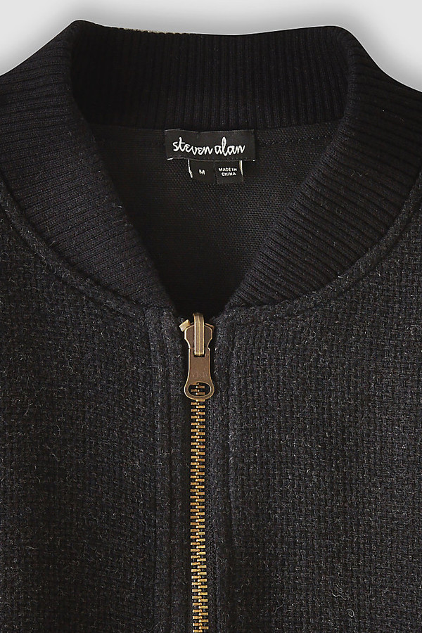 Men's Steven Alan - Reversible Bomber Charcoal Men's Steven Alan - Reversible Bomber Charcoal