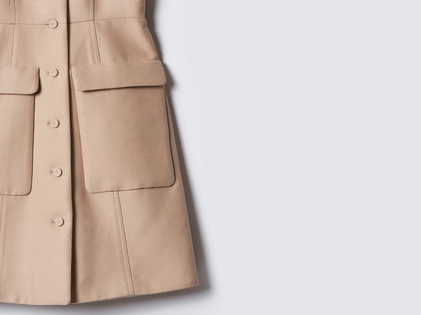 Carven Gabardine Belted Dress Carven Gabardine Belted Dress
