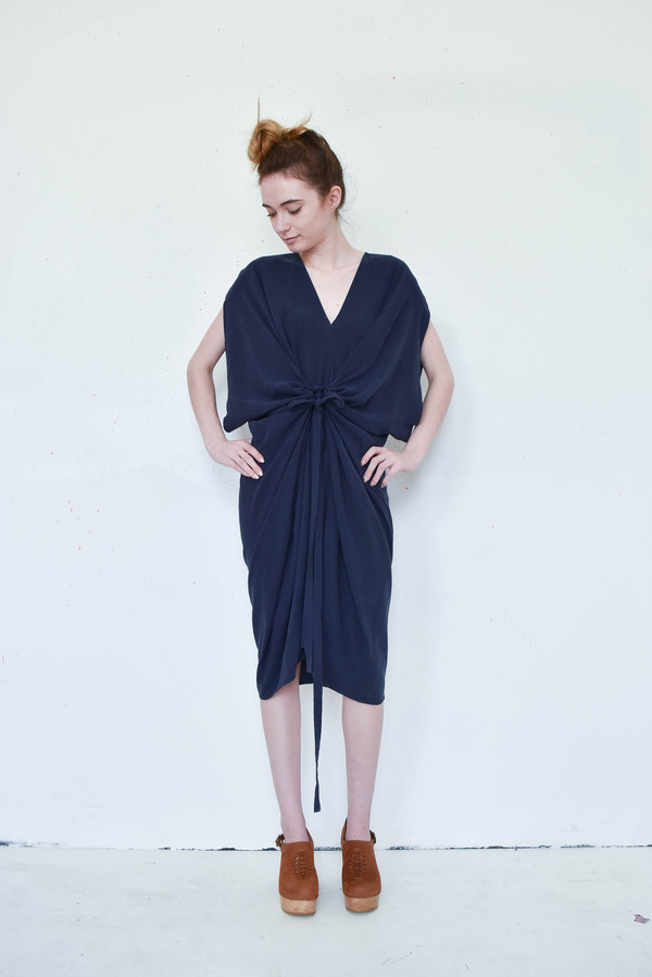 7115 By Szeki Signature Kimono Dress in Navy 7115 By Szeki Signature Kimono Dress in Navy