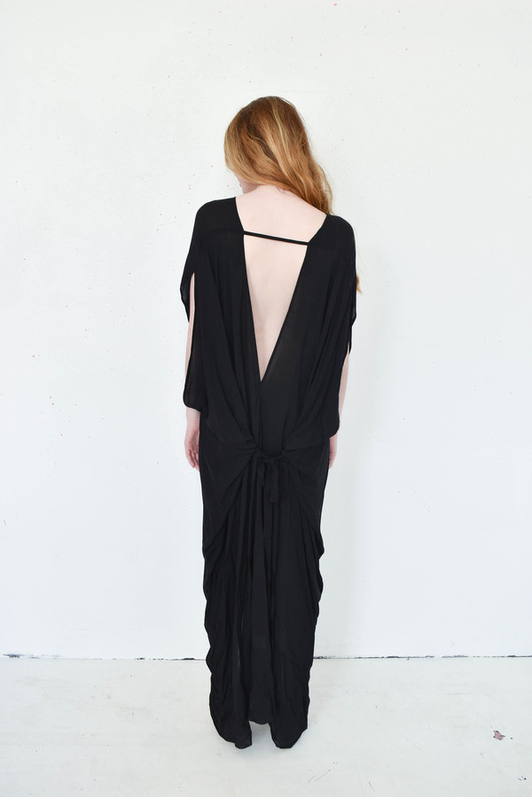 7115 By Szeki Signature Kimono Maxi Dress in Black 7115 By Szeki Signature Kimono Maxi Dress in Black
