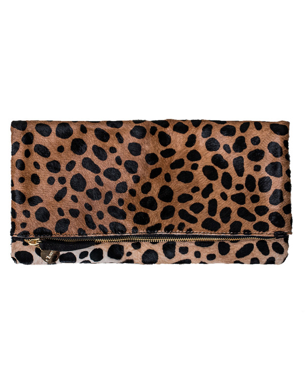 Clare V. Foldover Clutch in Leopard Hair Clare V. Foldover Clutch in Leopard Hair