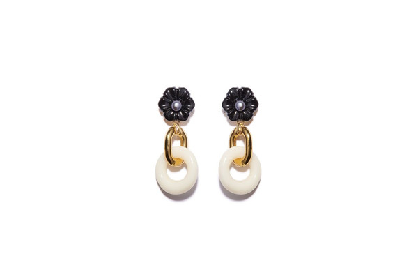 Lizzie Fortunato Black Dahlia Earrings Lizzie Fortunato Black Dahlia Earrings