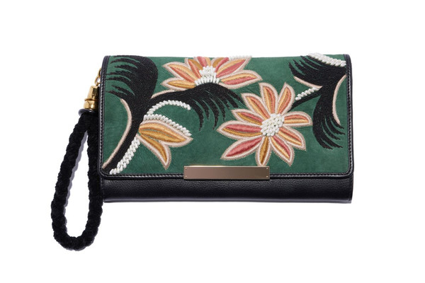 Lizzie Fortunato Opera Clutch in Lily Lizzie Fortunato Opera Clutch in Lily