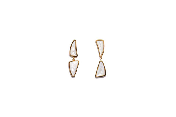 Lizzie Fortunato Prehistoric Earrings in Pearl Lizzie Fortunato Prehistoric Earrings in Pearl