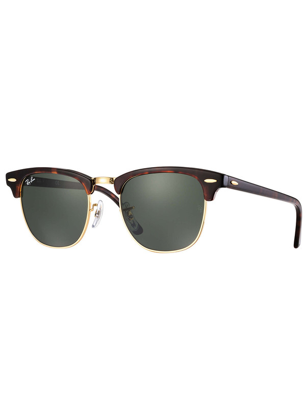 Ray-Ban Clubmaster Sunglasses Tortoise Green Classic G-15 Ray-Ban Clubmaster Sunglasses Tortoise Green Classic G-15
