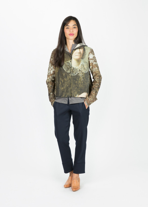 Rundholz Hooded Ruffle Shirt Rundholz Hooded Ruffle Shirt