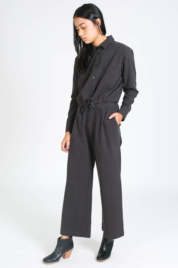 First Rite Tie work shirt in charcoal First Rite Tie work shirt in charcoal