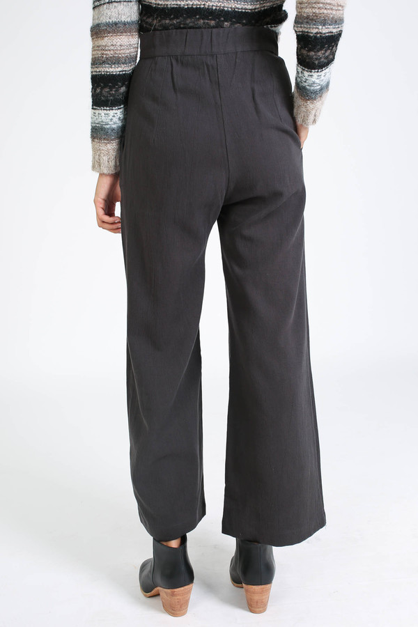 First Rite Wide trouser in charcoal First Rite Wide trouser in charcoal