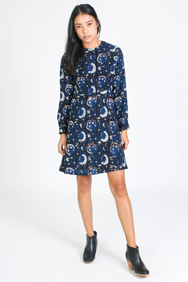 Antik Batik Valy minidress in blue Antik Batik Valy minidress in blue