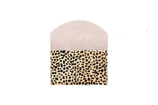 Primecut TINY SPOTTED COWHIDE PASSPORT CLUTCH Primecut TINY SPOTTED COWHIDE PASSPORT CLUTCH