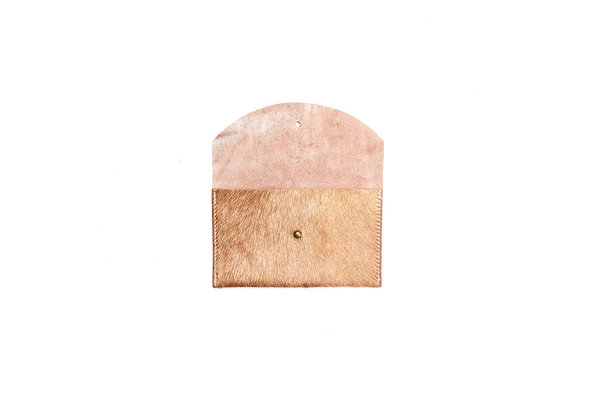 Primecut LIGHT BROWN COWHIDE PASSPORT CLUTCH Primecut LIGHT BROWN COWHIDE PASSPORT CLUTCH